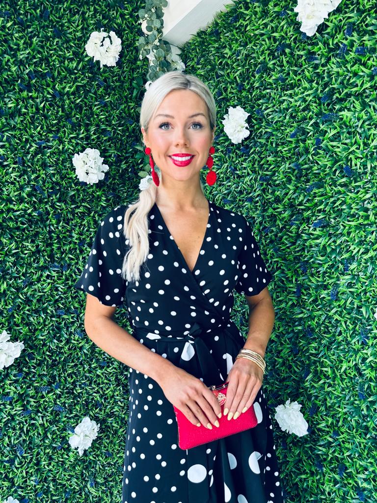 Maisie Mixed Polka Dot Midi Dress