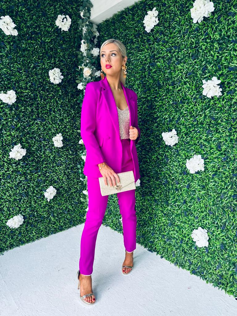 Glenda Double Breasted Suit Orchid