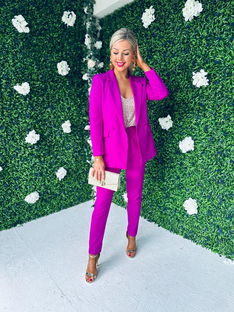 Glenda Double Breasted Suit Orchid