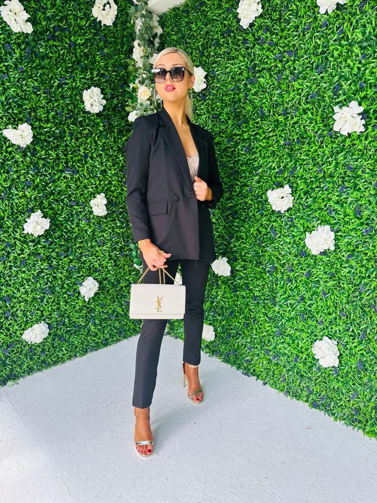 Glenda Double Breasted Suit Black