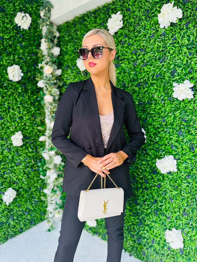 Glenda Double Breasted Suit Black