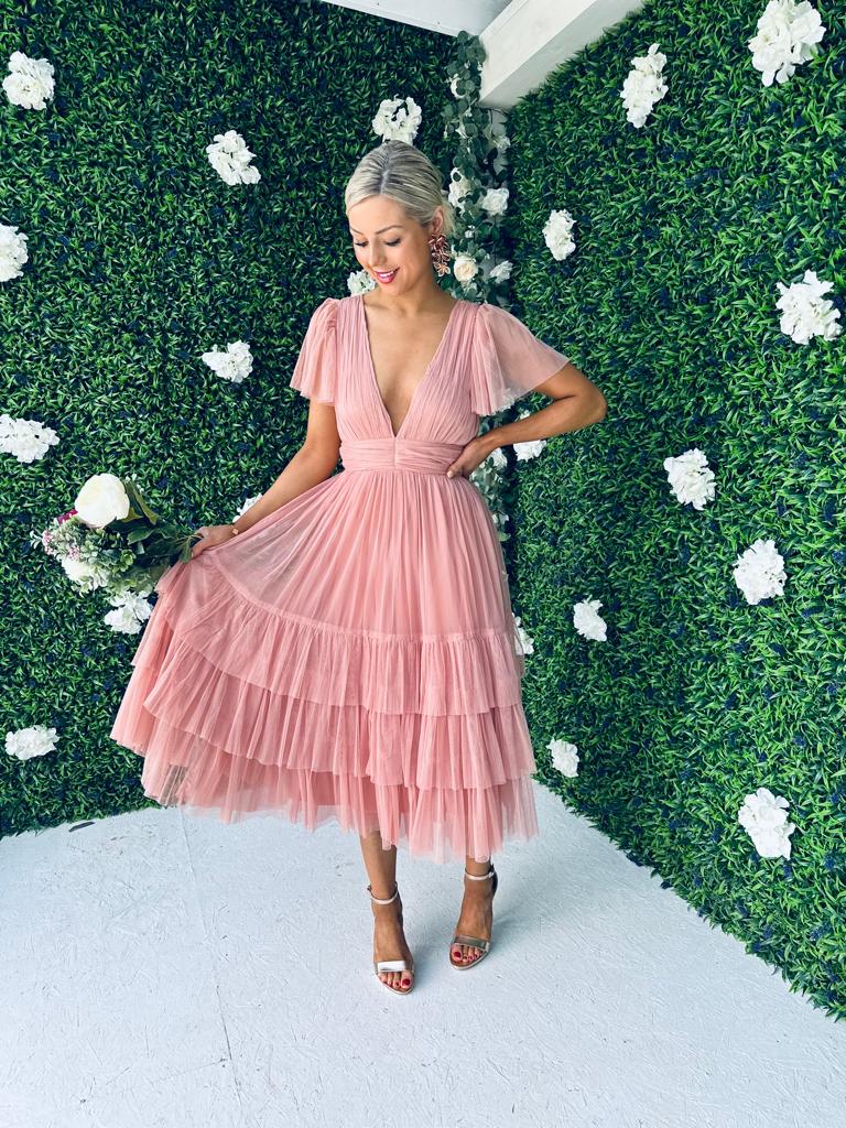 Siobhan Occasion Maxi Dress Blush