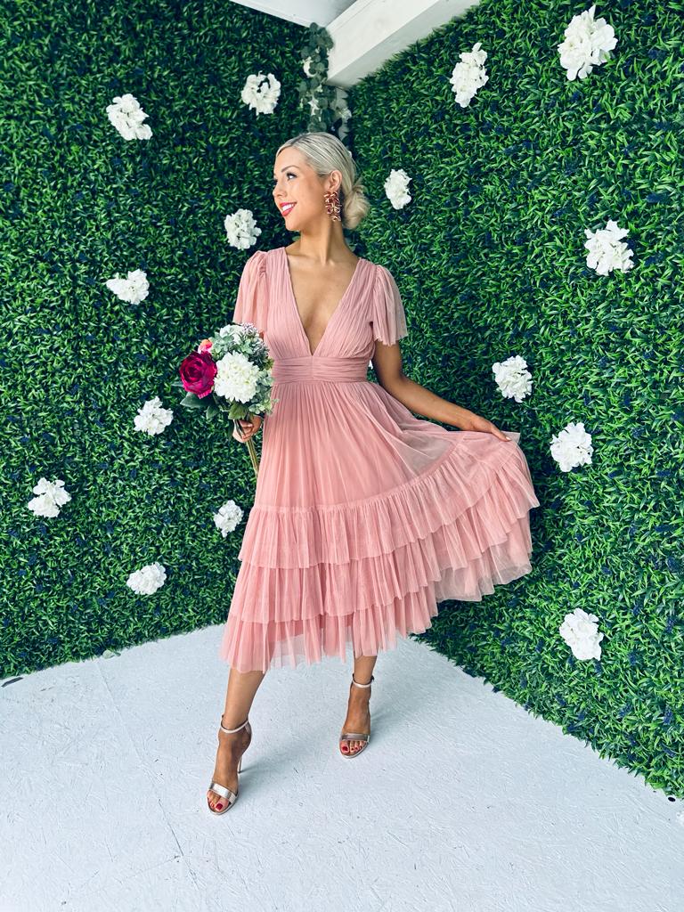 Siobhan Occasion Maxi Dress Blush