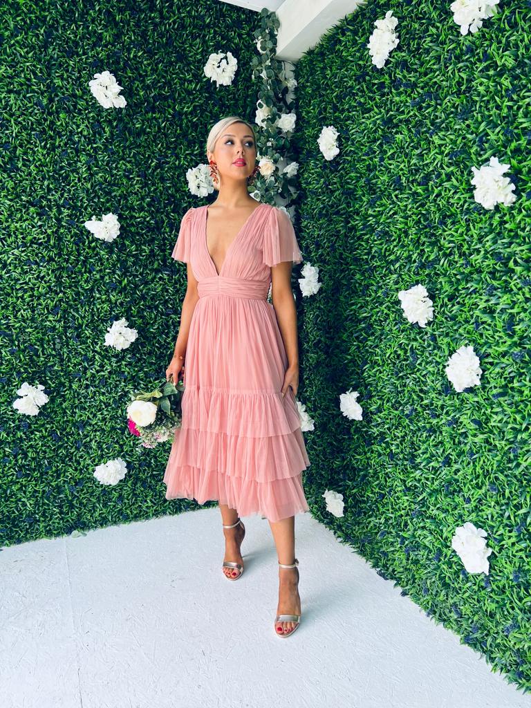 Siobhan Occasion Maxi Dress Blush