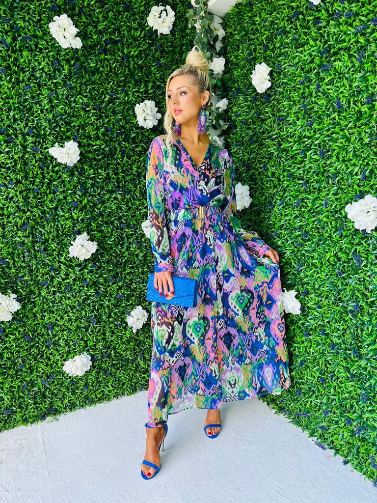 Aoife Boho Midaxi Dress Violet
