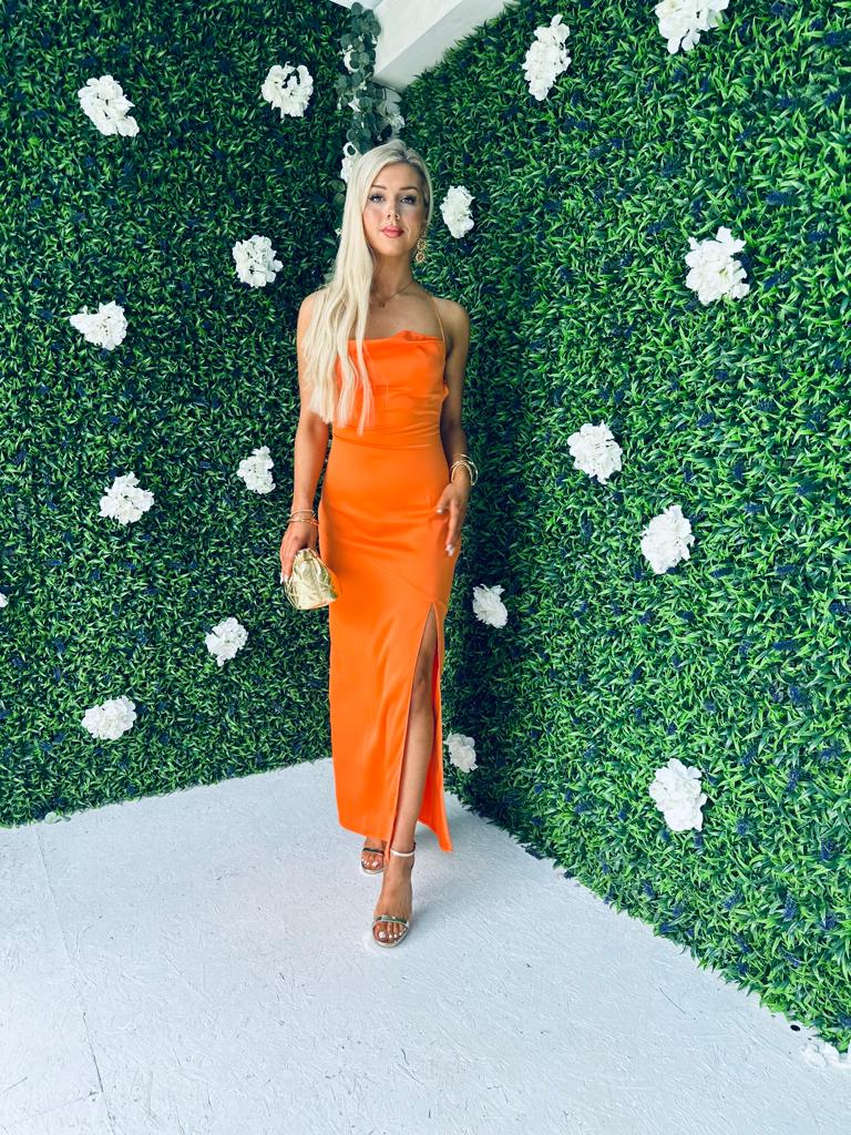 Blane Cowl Neck Maxi Dress Amber