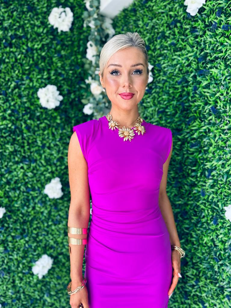 Rubi Ruched Dress Orchid