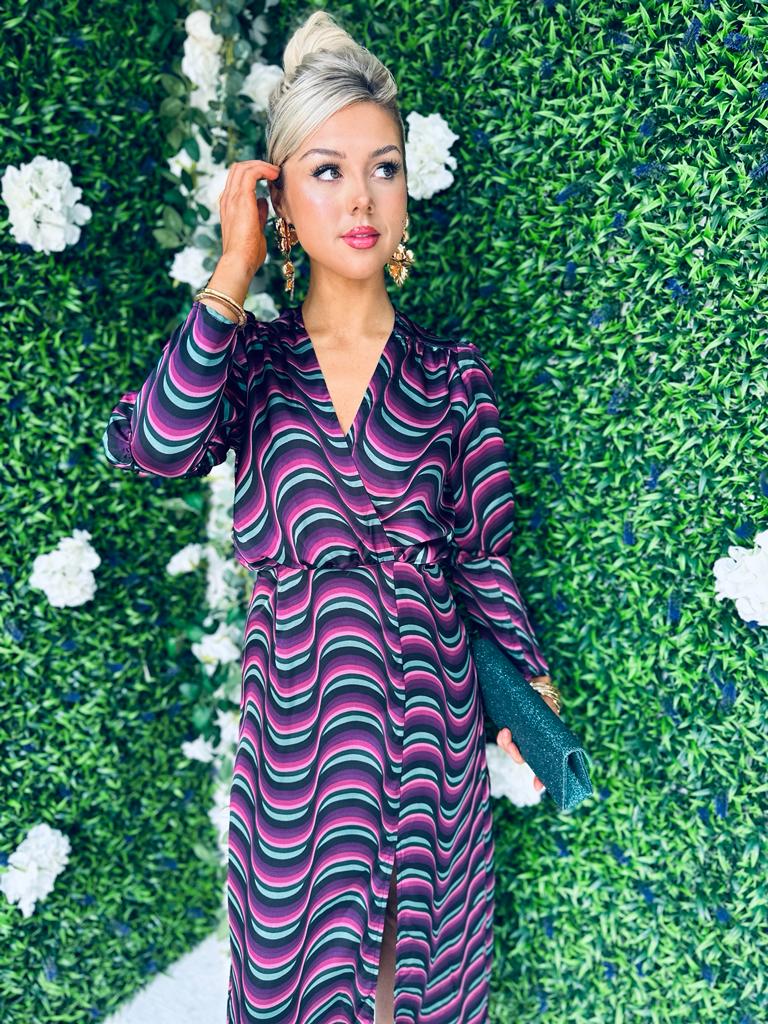 Carol Midi Dress Wave Multi