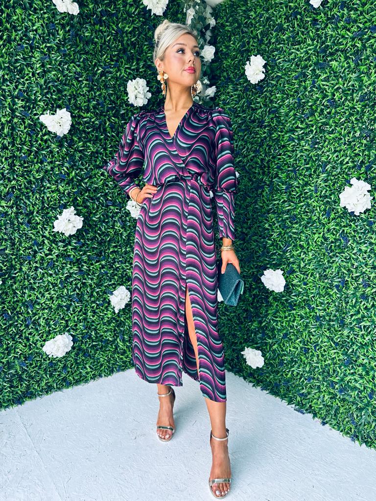 Carol Midi Dress Wave Multi