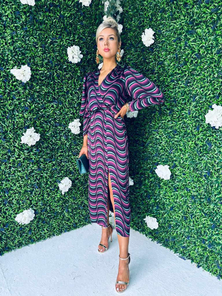 Carol Midi Dress Wave Multi