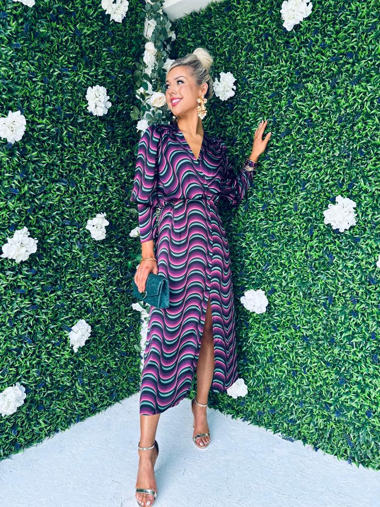 Carol Midi Dress Wave Multi