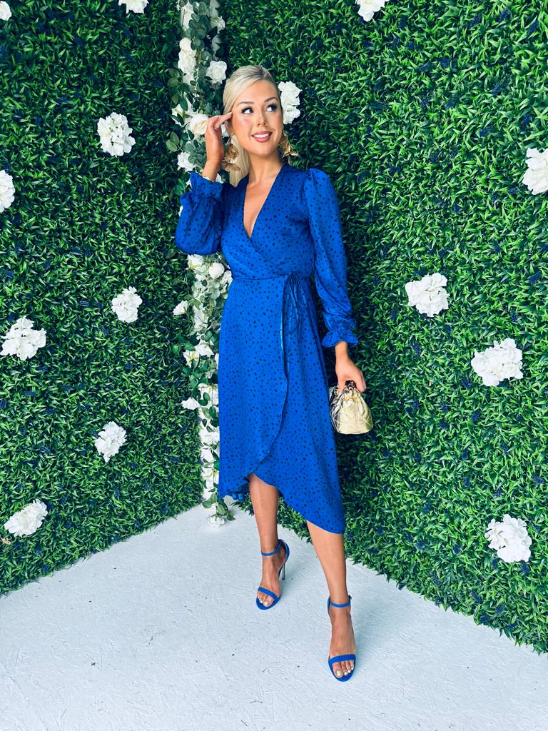 Hattie Midi Dress Splash Blue