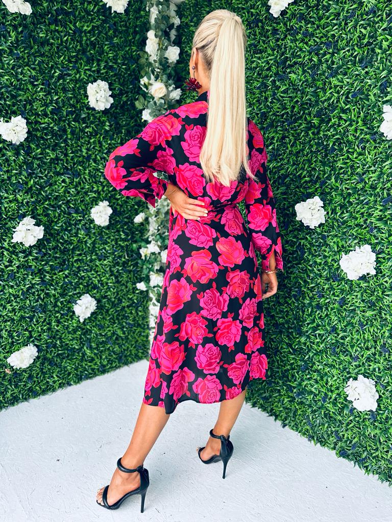 Hylda Hem Detail Wrap Dress