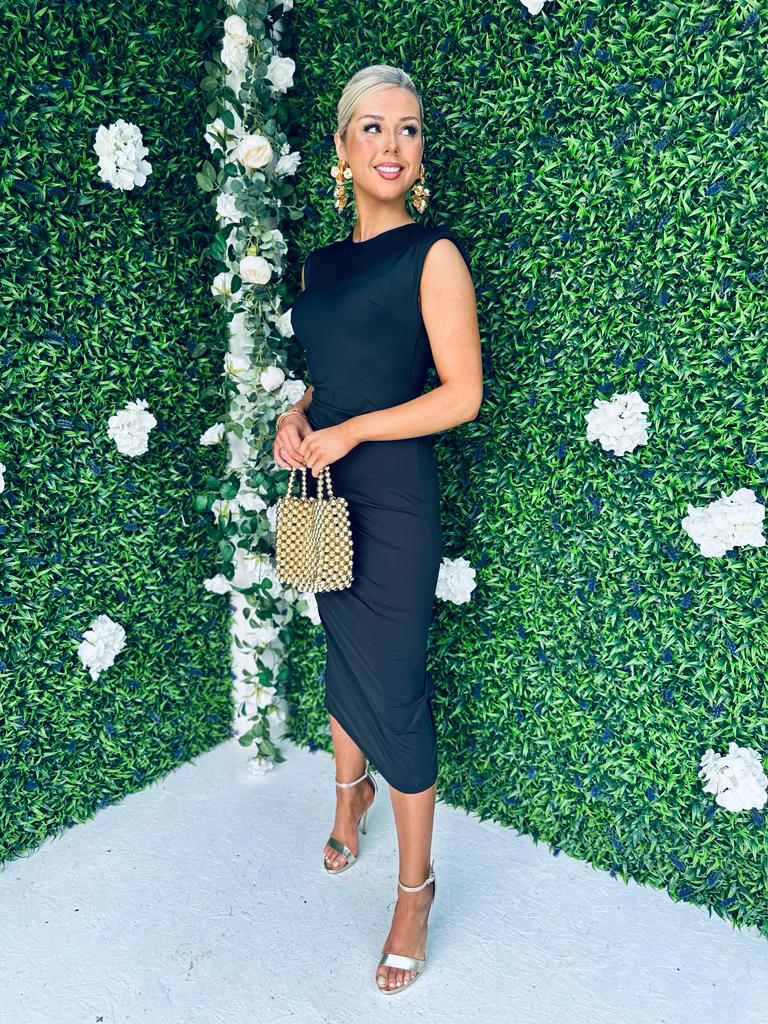 Rubi Ruched Dress Black