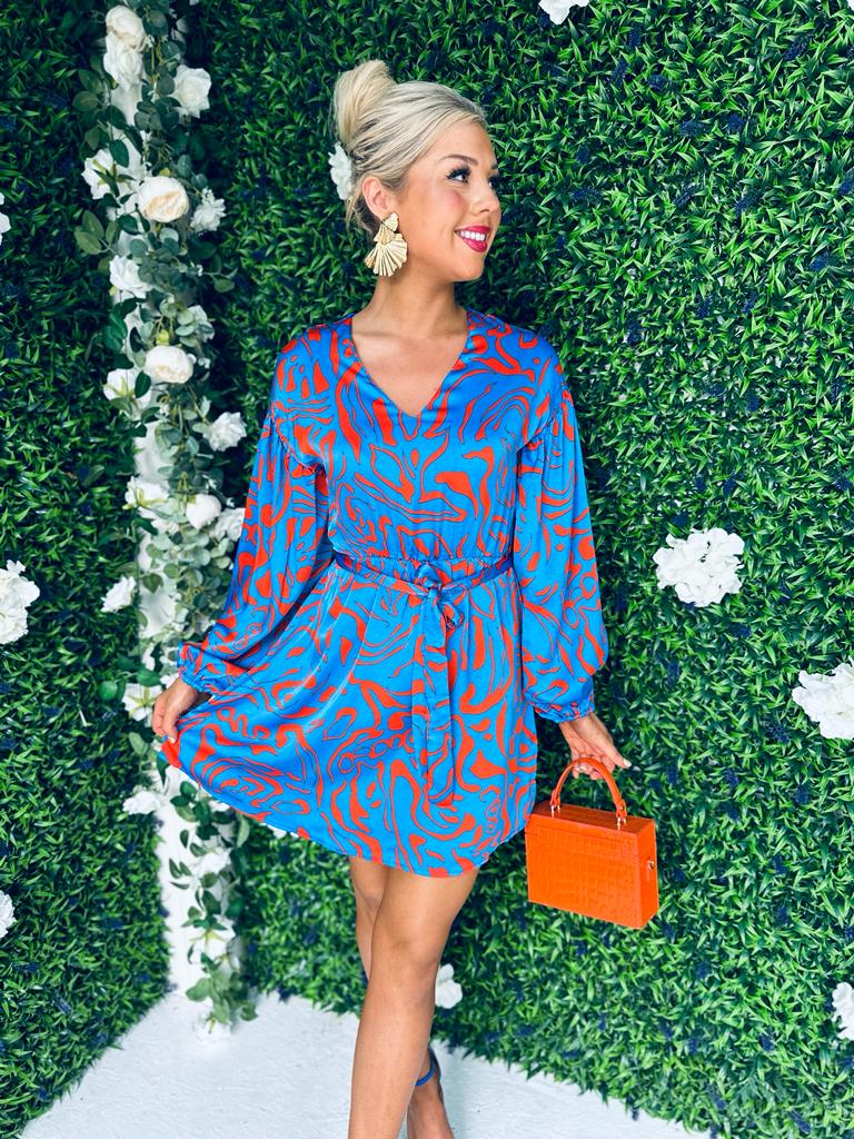 Tori Mini Dress Blue