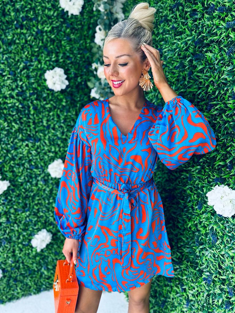 Tori Mini Dress Blue
