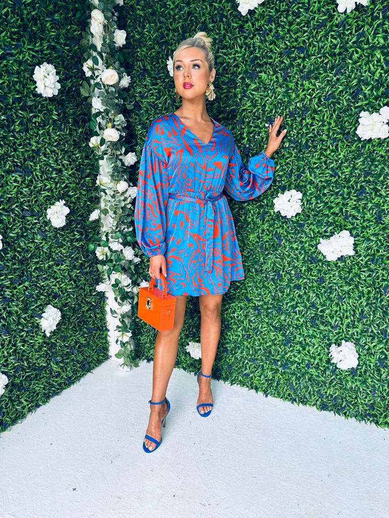 Tori Mini Dress Blue