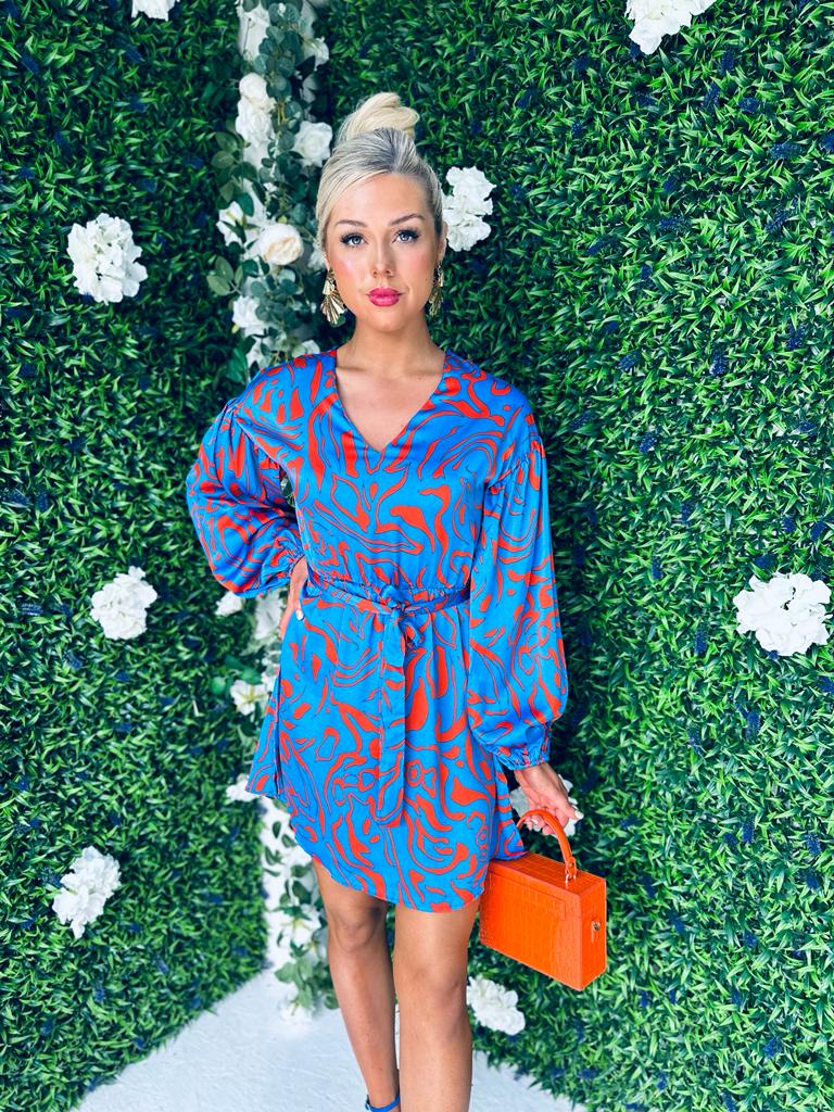 Tori Mini Dress Blue