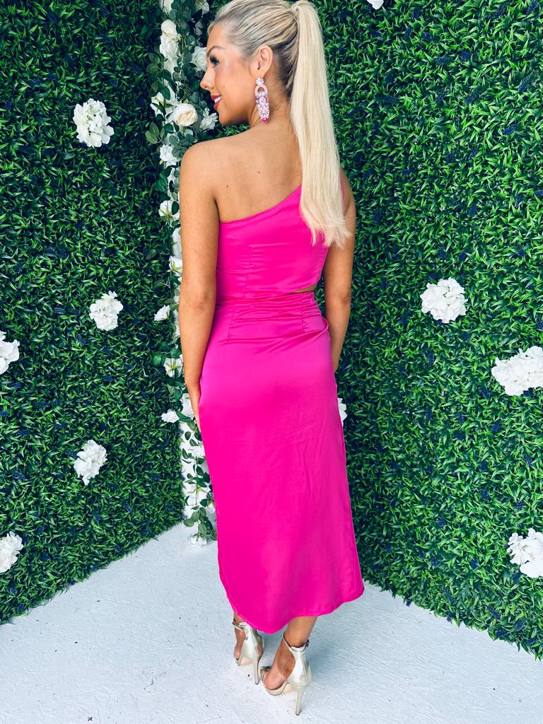 Aoibhin Midi Dress Fuchsia