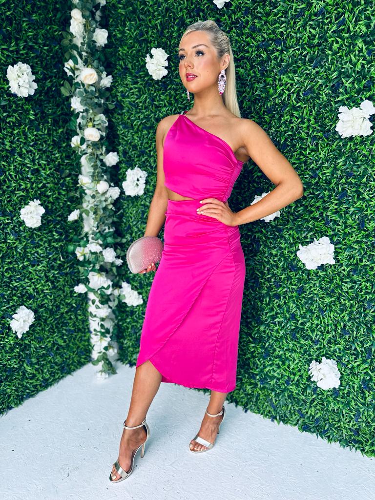 Aoibhin Midi Dress Fuchsia