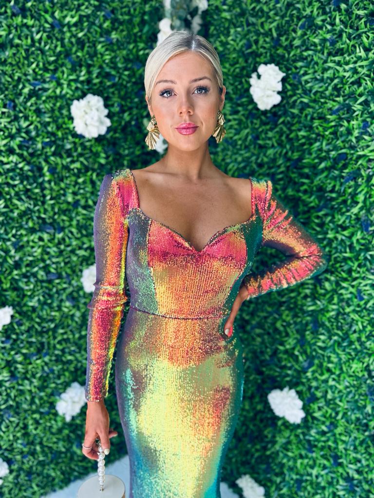 Ava Sequin Maxi Dress Multi