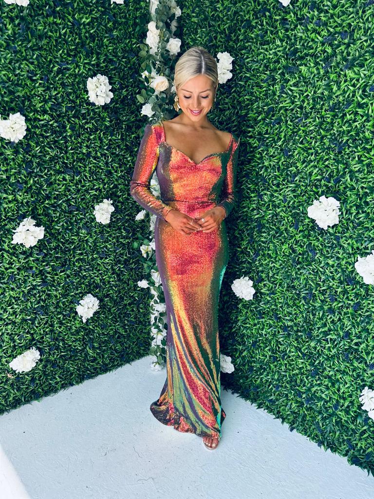 Ava Sequin Maxi Dress Multi