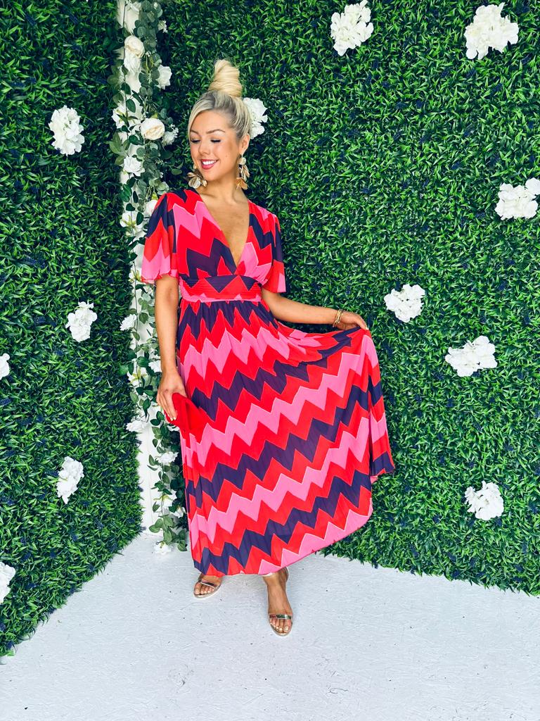 Siera Banded Midaxi Dress
