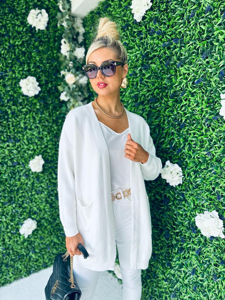 Enya Knit Cardigan Cream