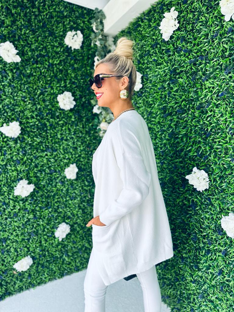 Enya Knit Cardigan Cream