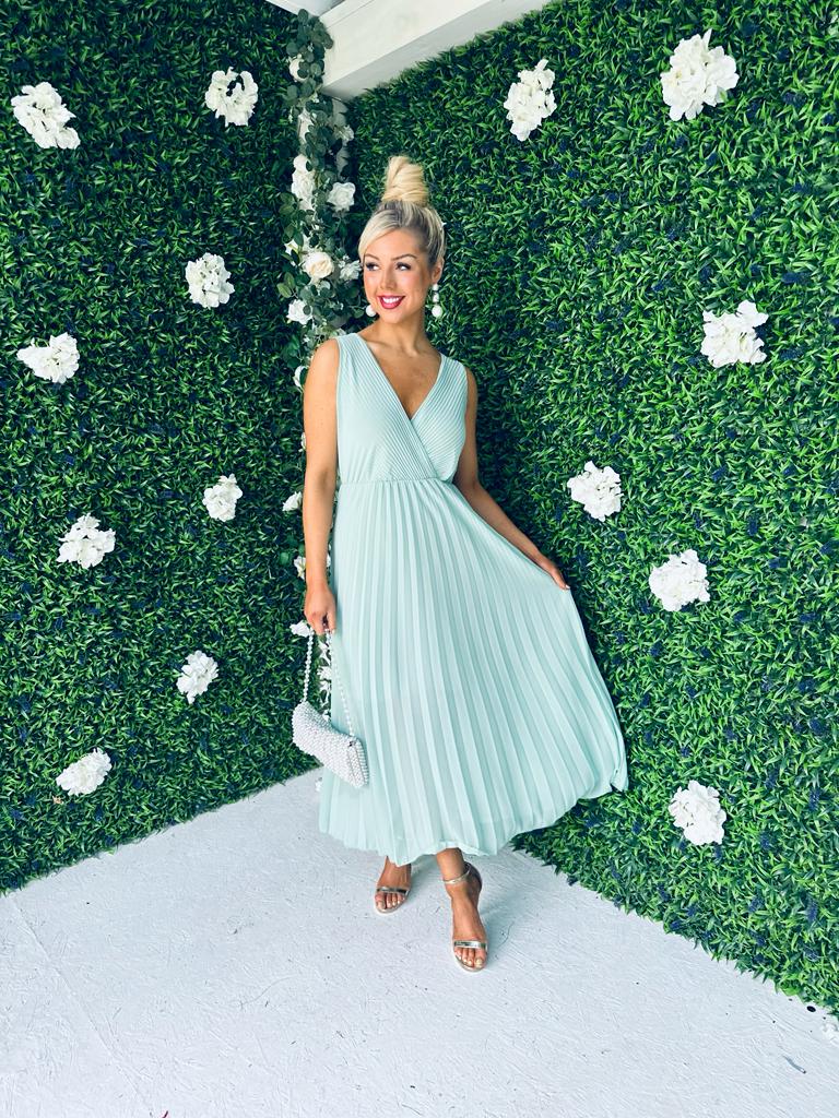 Rocco Pleated Dress Pastel