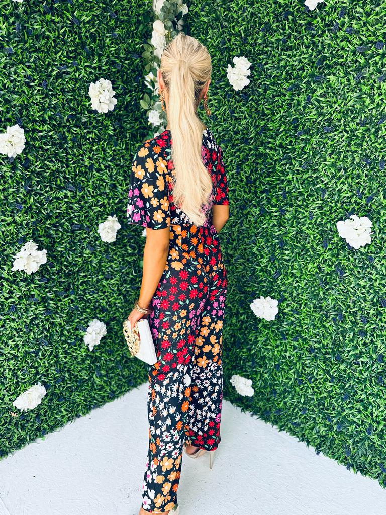 Stefi Culotte Jumpsuit Floral