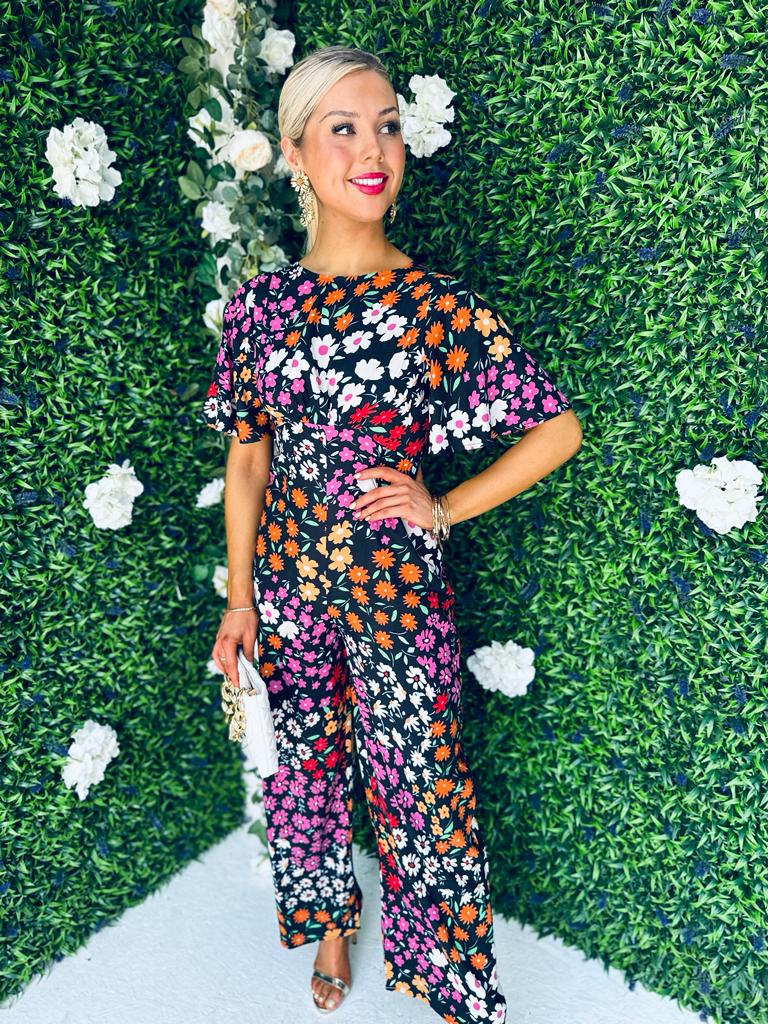 Stefi Culotte Jumpsuit Floral