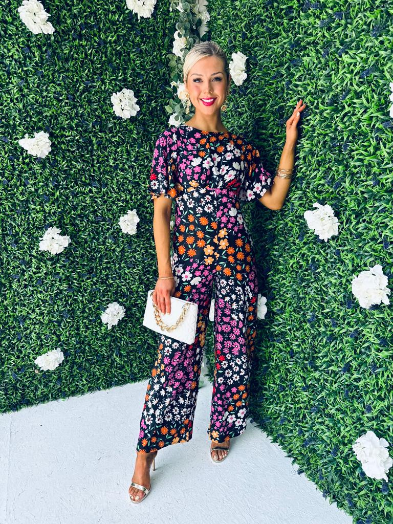 Stefi Culotte Jumpsuit Floral