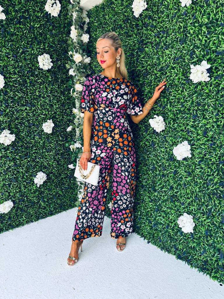 Stefi Culotte Jumpsuit Floral