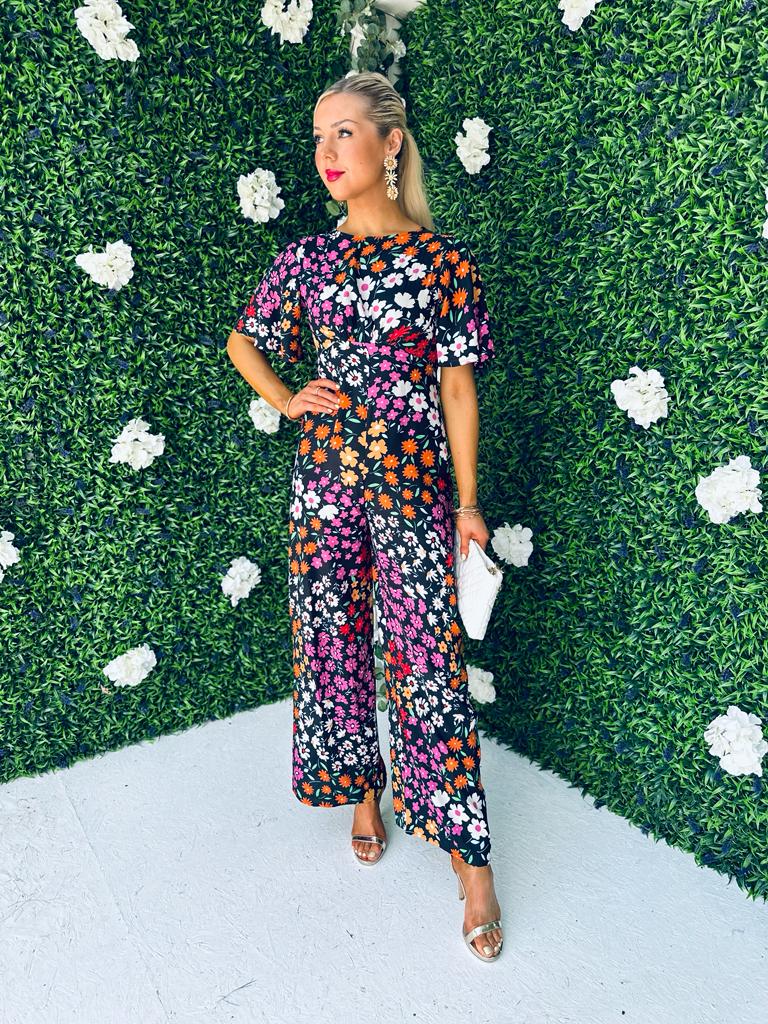 Stefi Culotte Jumpsuit Floral