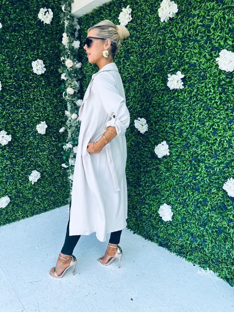 Ciana Light Trench Coat Cream Pre Order 21 Sept