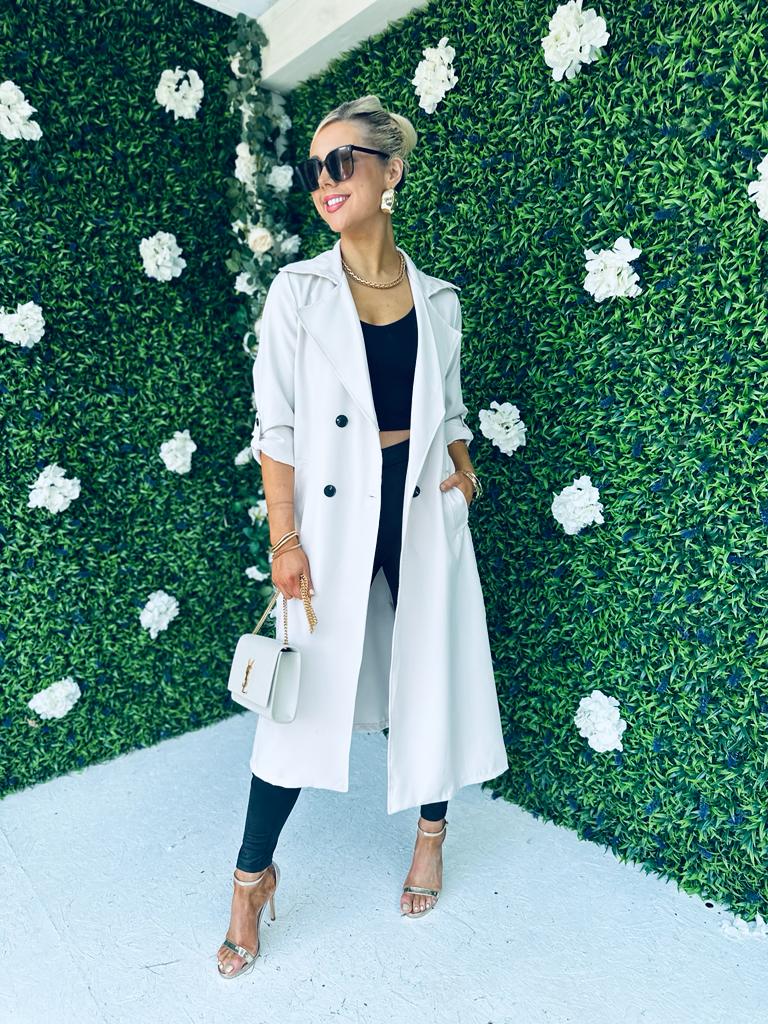 Ciana Light Trench Coat Cream Pre Order 21 Sept