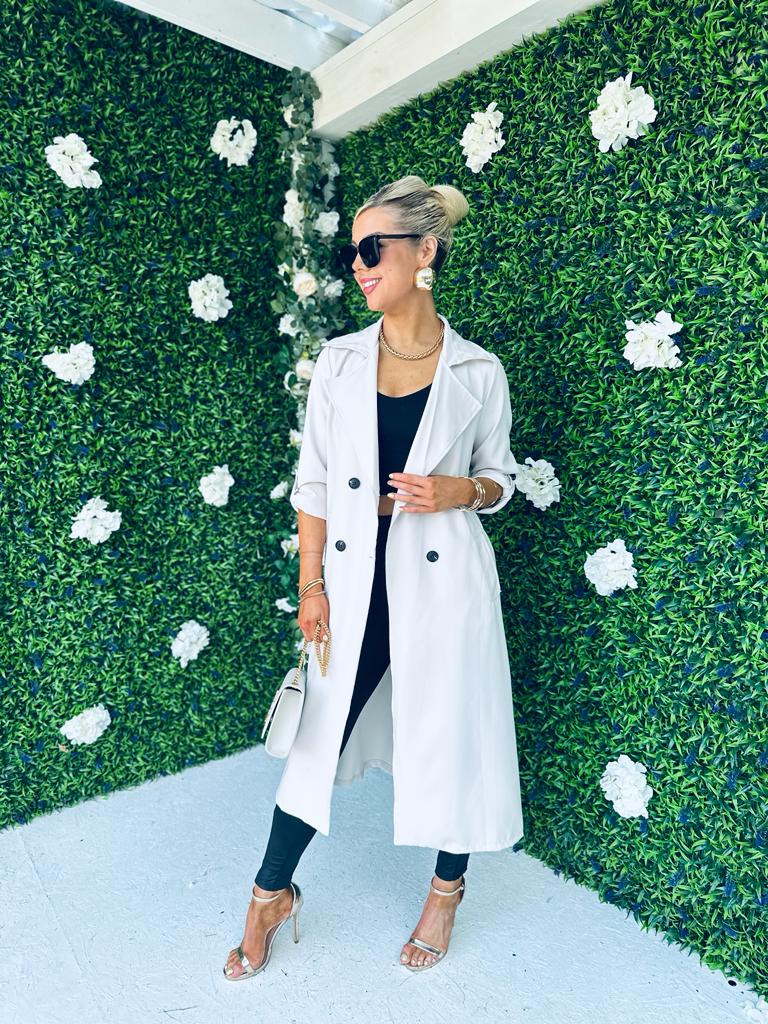 Ciana Light Trench Coat Cream Pre Order 21 Sept