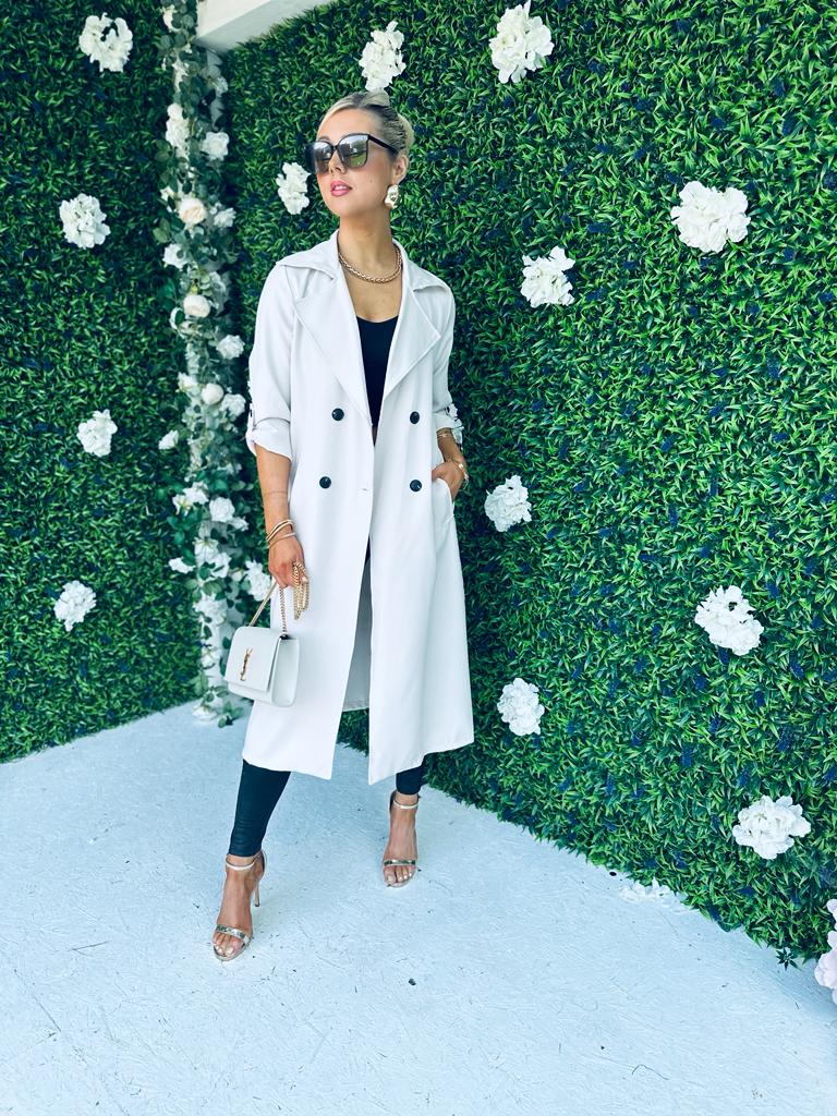 Ciana Light Trench Coat Cream Pre Order 21 Sept