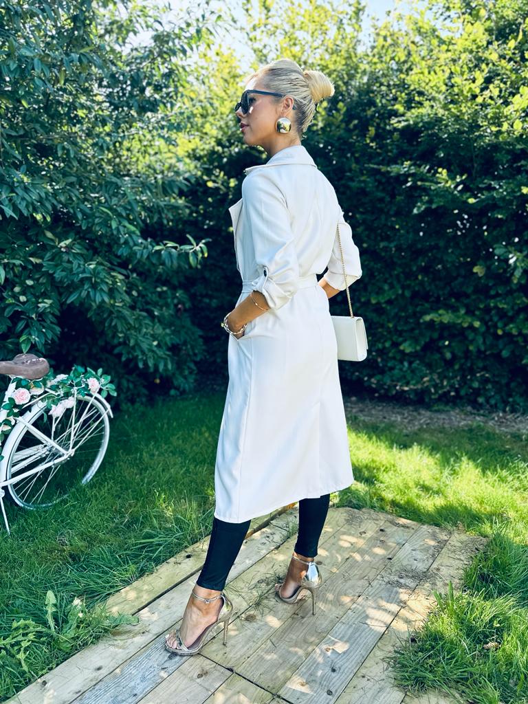 Ciana Light Trench Coat Cream Pre Order 21 Sept