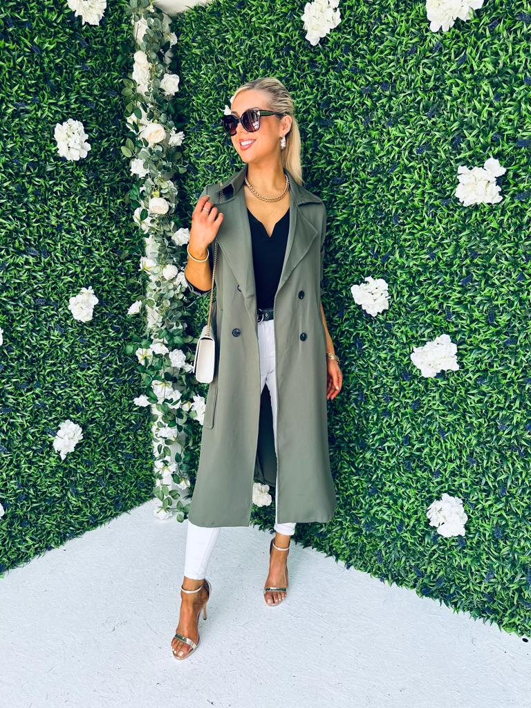 Ciana Light Trench Coat Khaki