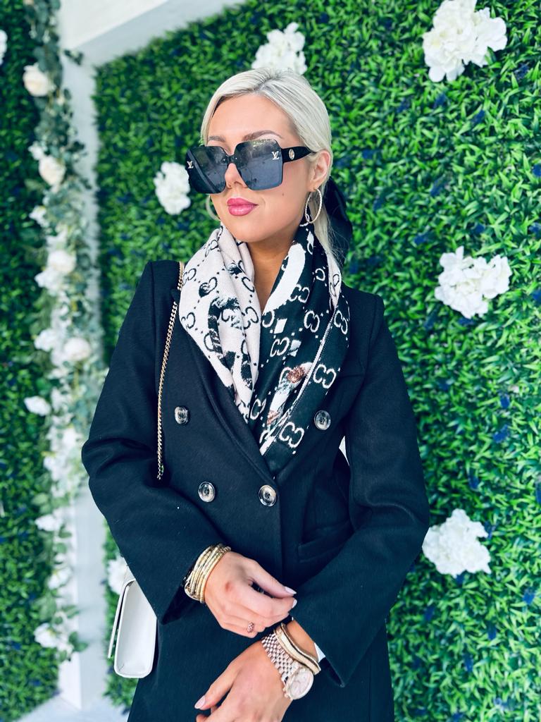 Rachel Double Breasted Coat Black