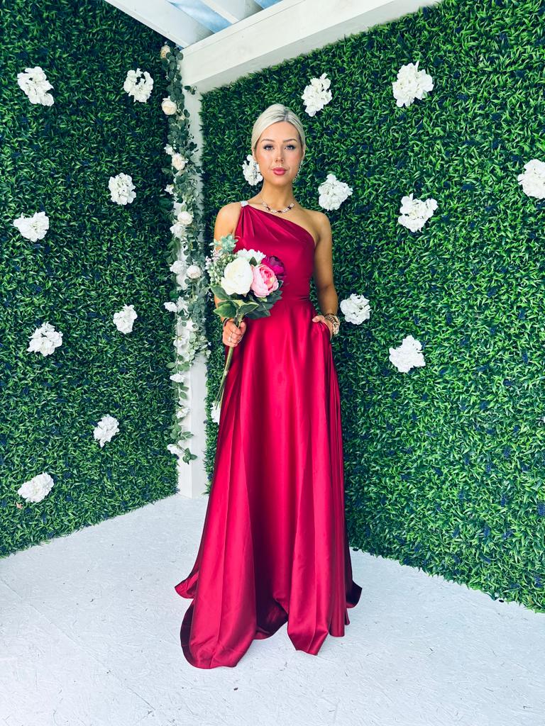 April Maxi Occasion Maxi Dress Bordeaux
