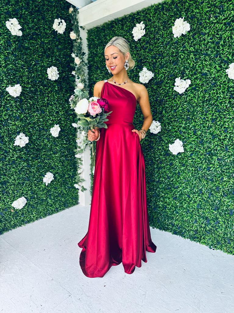 April Maxi Occasion Maxi Dress Bordeaux
