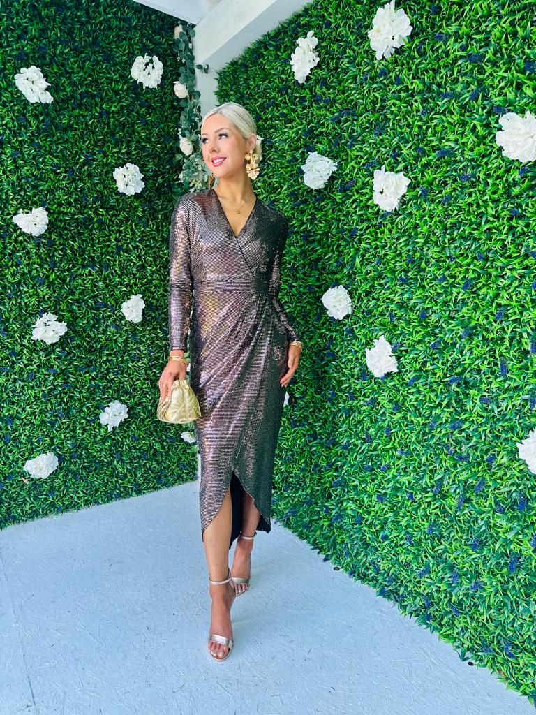 Libby Wrap Over Maxi Dress