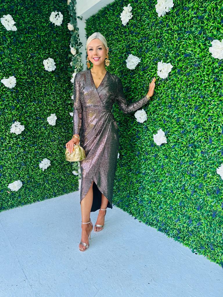 Libby Wrap Over Maxi Dress