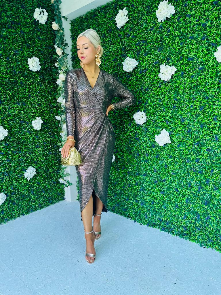 Libby Wrap Over Maxi Dress
