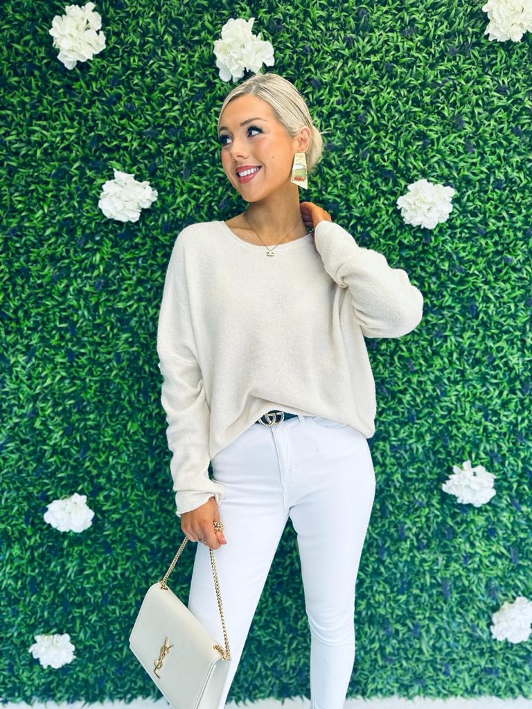 Lenny Loose Knit Jumper Cream