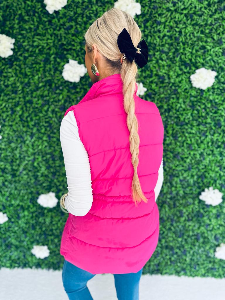Tara Detailed Gilet Pink