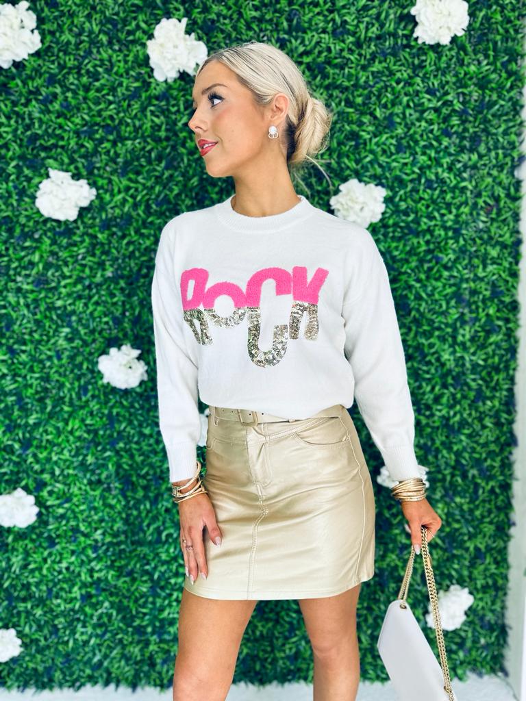 Elsa Mini Skirt Gold